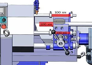 Резьбонарезной станок МЗК-95 установка заготовки в тиск.